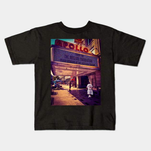 Apollo Theater Harlem Manhattan New York City Kids T-Shirt by eleonoraingrid